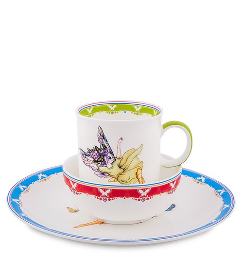 Набор посуды на 1 персону Эльф Pavone JK-164, сборный вид профиль