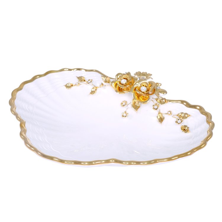 Блюдо в форме Раковины со Swarovski коллекция Laguna Migliore De Luxe 26452