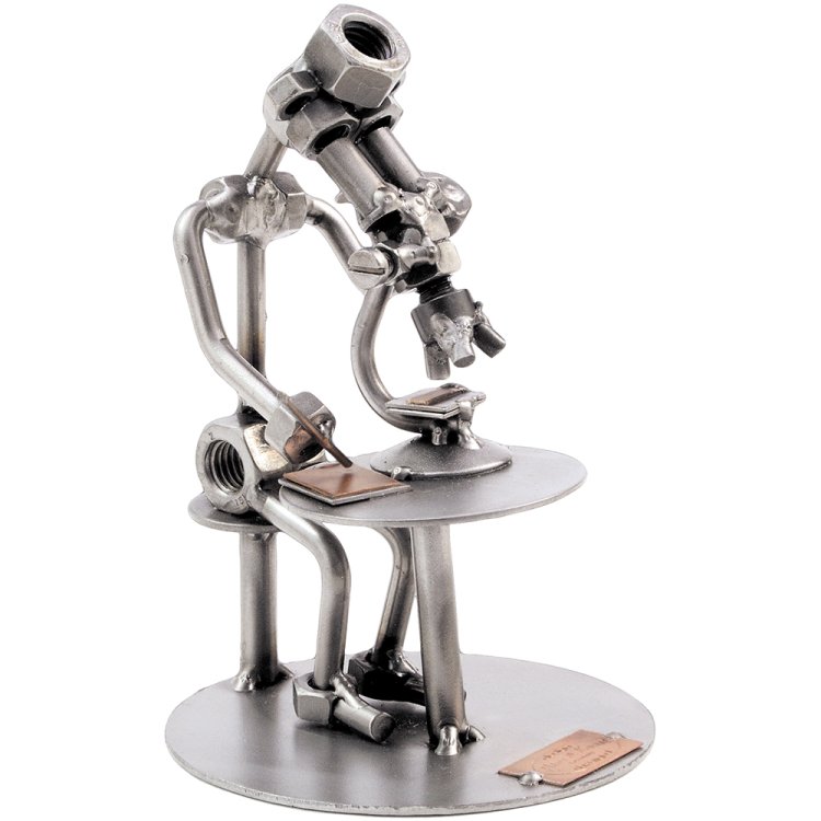 Фигурка из металла Учёный с микроскопом 266 Hinz & Kunst