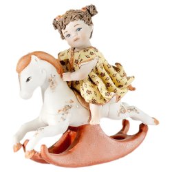 Фарфоровая Статуэтка кукла Девочка Каваллино