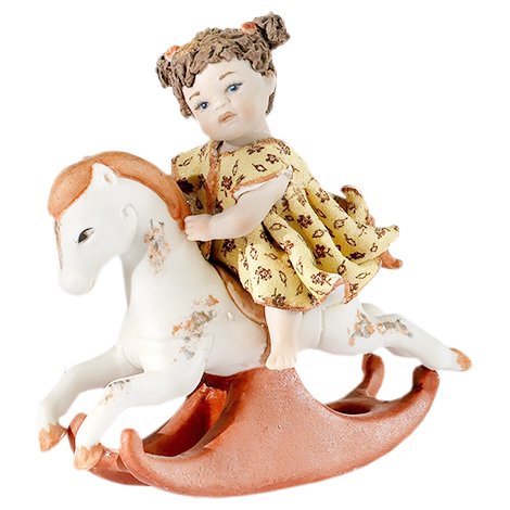 Фарфоровая Статуэтка кукла Девочка Каваллино