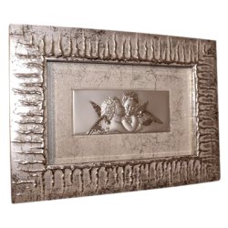 Декоративное панно Ангелы с посеребрением