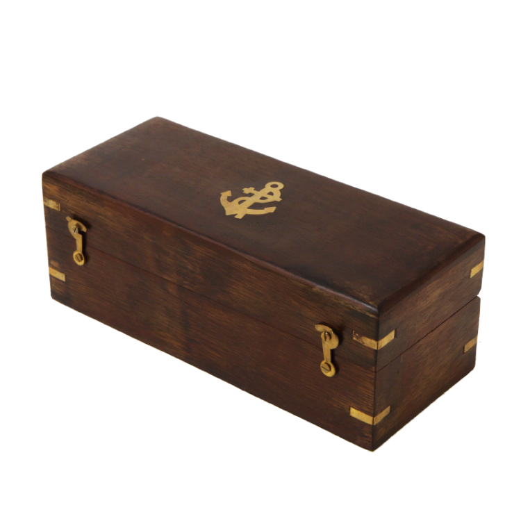 Подзорная труба в кожаном футляре-тубусе Nautical NA-2036, футляр