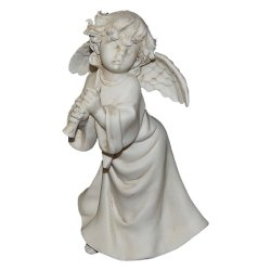 Фарфоровая музыкальная статуэтка Ангел с дудочкой