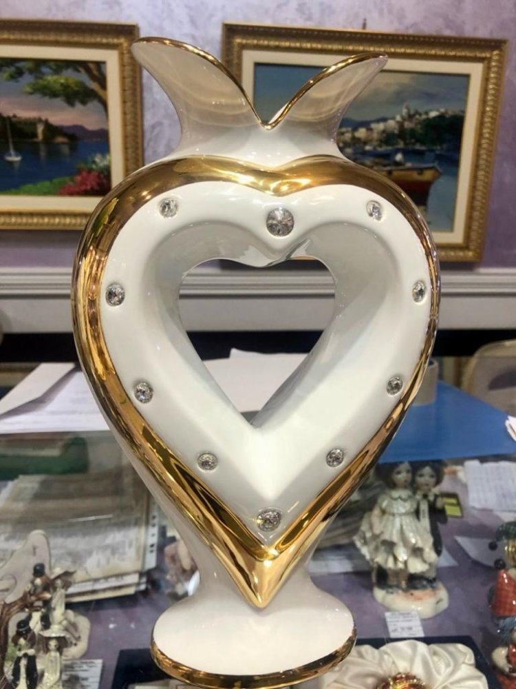 Ваза для цветов Золотое Сердце, фото со склада