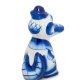 Статуэтка Крокодил Гена Голубая гжель ГЛ-207, фотография со спины