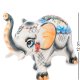 Фигурка Большой Слон с поднятым хоботом Цветная гжель ГЛ-260