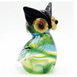 Статуэтка из Муранского стекла Зелёная сова