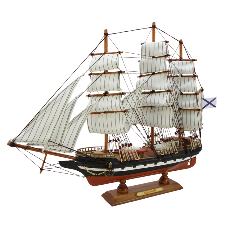 Модель парусного корабля Мирный, 55 см