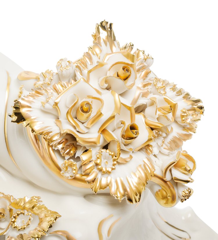 Часы настольные Девушка с арфой Sabadin Vittorio SV- 50, фотография крупным планом