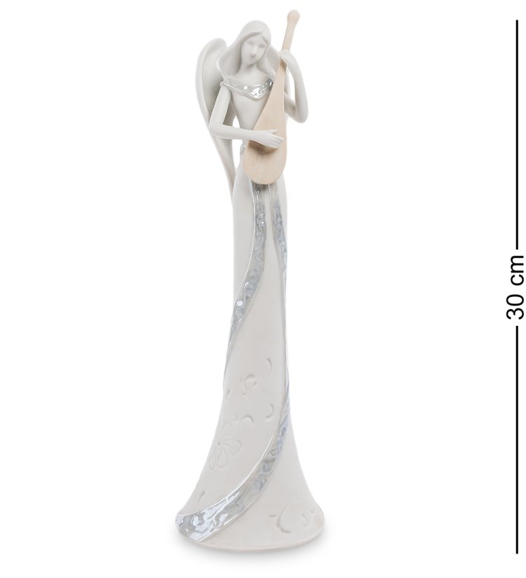 Статуэтка из бисквитного фарфора Ангел-хранитель с гитарой Pavone JP-17/ 2