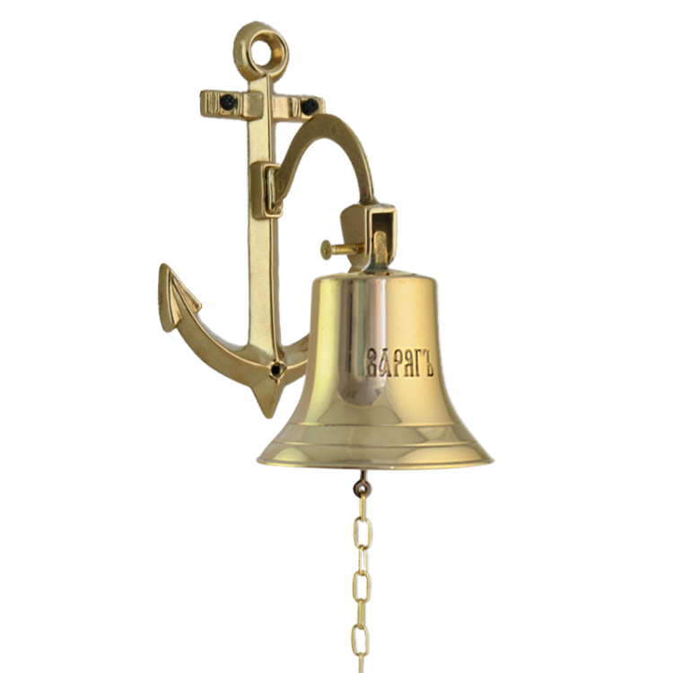 Рында Варяг на кронштейне Якорь - Диаметр 14 см Alberti Livio AL-80-368-VAR-AP