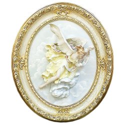 Фарфоровый Барельеф овальный Ангел
