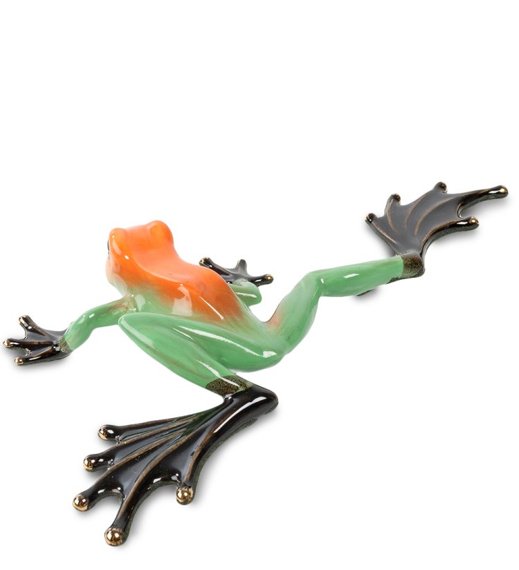 Фигурка из фарфора Водяная Лягушка Pavone JP-08/20, вид сзади