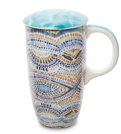 Кружка из фарфора Орнамент-Мозаика