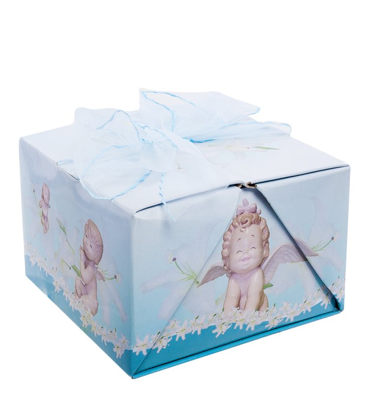 Статуэтка из фарфора Девочка Ангел Неразлучные друзья Pavone JP-35/ 9, фотография коробки