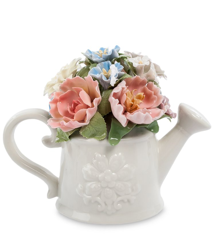 Музыкальная статуэтка Лейка с цветами Pavone CMS-33/13, фотография сбоку