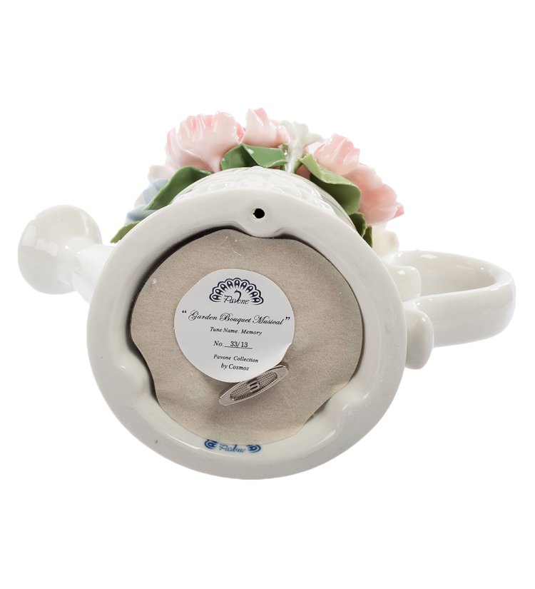 Музыкальная статуэтка Лейка с цветами Pavone CMS-33/13, фотография снизу