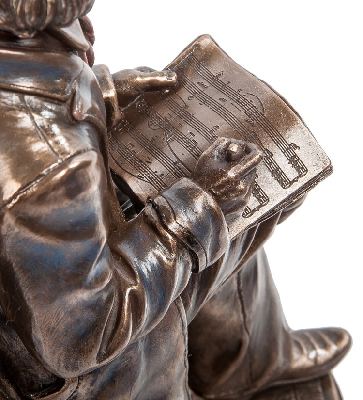 Статуэтка Медный Бетховен Veronese WS-50/ 1, увеличенный вид нот