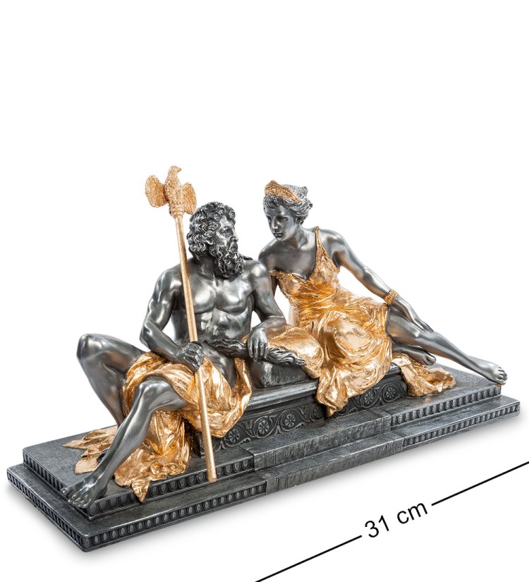 Статуэтка Зевс и Гера - Золотое Одеяние Veronese WS-646