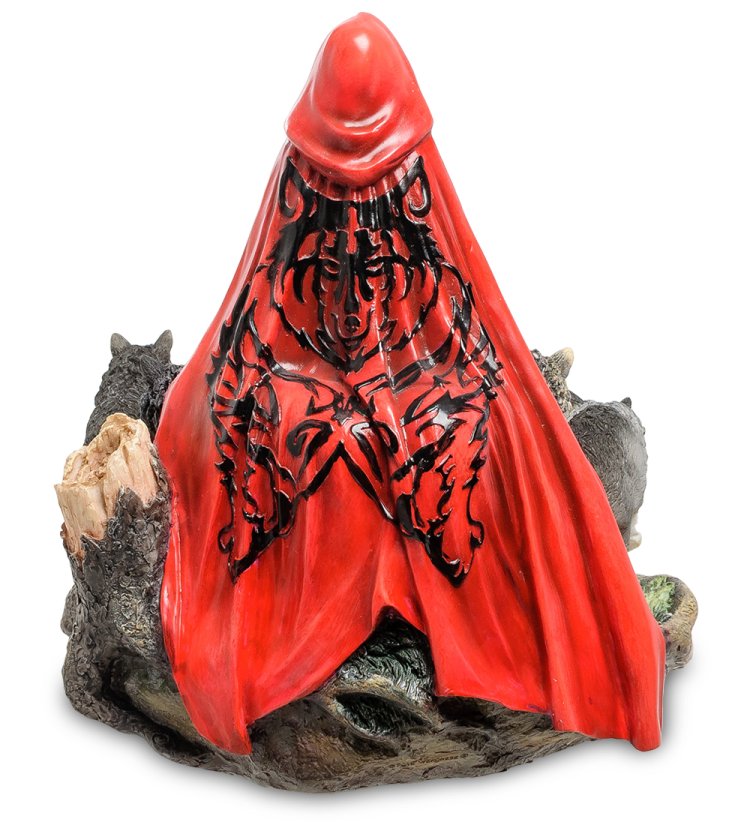 Статуэтка в стиле Фэнтези Девушка и волки Veronese WS-263, оборотная сторона