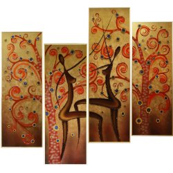 Картина Композиция Танец солнца c кристаллами Swarovski