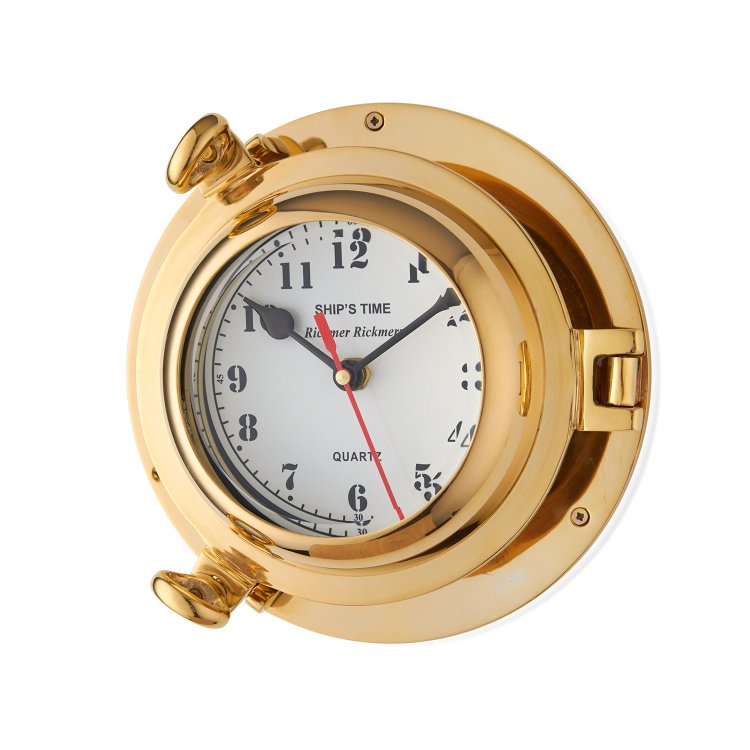 Часы иллюминатор диаметр 19,5 см, фотография сбоку