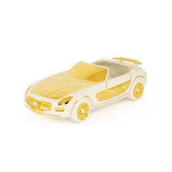 Статуэтка Золотой автомобиль со Swarovski коллекция Emozioni