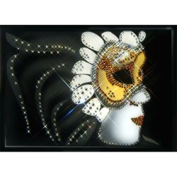 Картина Карнавальная маска c кристаллами Swarovski