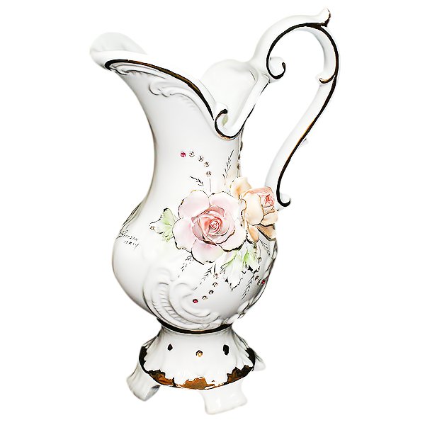 Кувшин Яркие Розы с золотой отделкой Ceramiche Ferraro BR 15