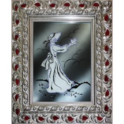 Картина Девушка - Дворянка ( в багете) c кристаллами Swarovski