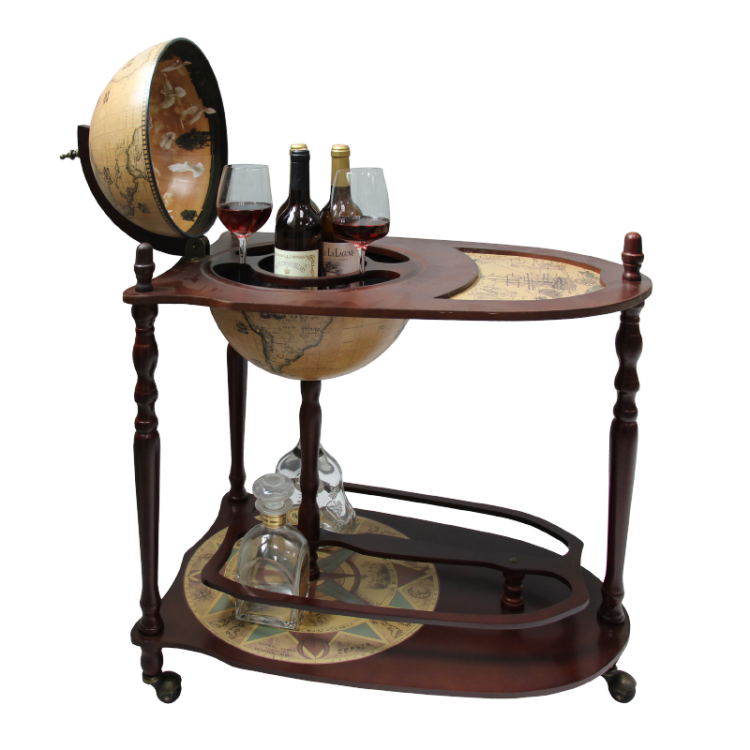 Глобус-бар напольный со столиком Новый Дизайн JF-RG-33004-EN, разборный вид