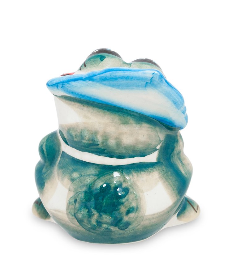 Статуэтка царевна Лягушка Цветная гжель ГЛ-221, фотография со спины