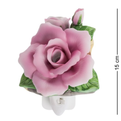 Светильник из фарфора Алая Роза