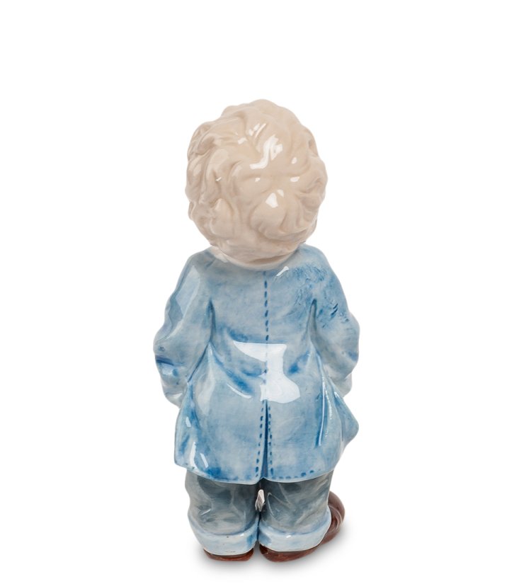 Статуэтка из фарфора Мальчик в костюме с галстуком Pavone JP-29/ 11, фотография со спины