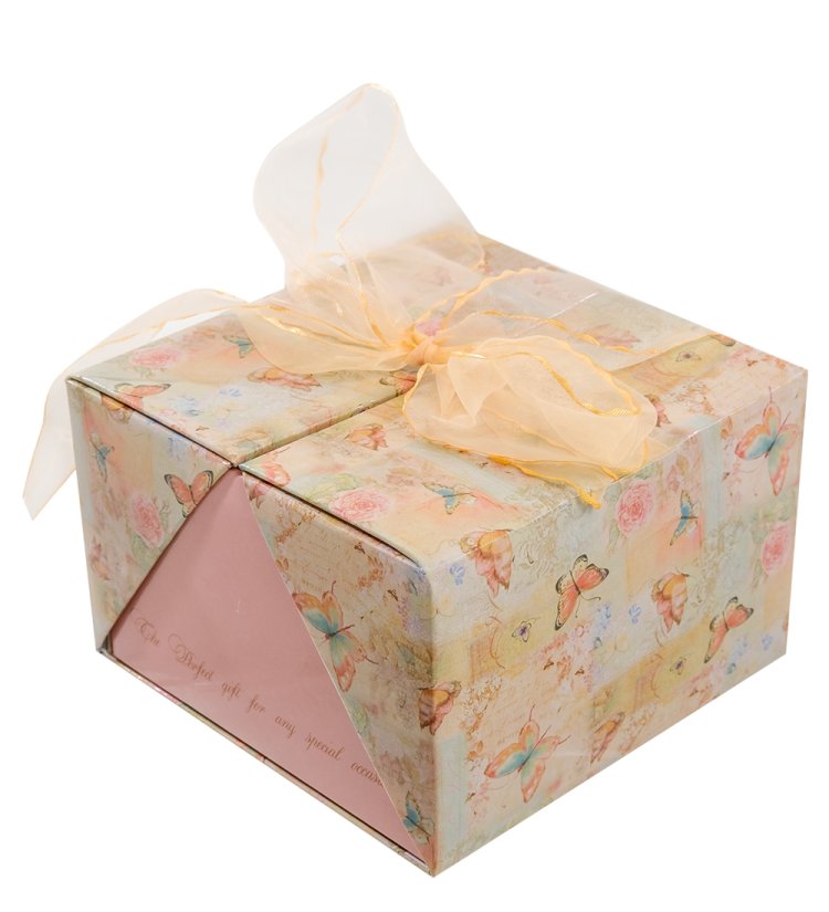 Статуэтка из фарфора Пара безрогая коза и козел Pavone JP-71/ 17, фотография коробочки