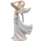 Статуэтка из фарфора Девочка Ангел с длинном платье Pavone JP-10/ 9, фотография со спины