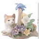 Статуэтка из фарфора Котенок в корзинке с цветочками Pavone CMS-15/81