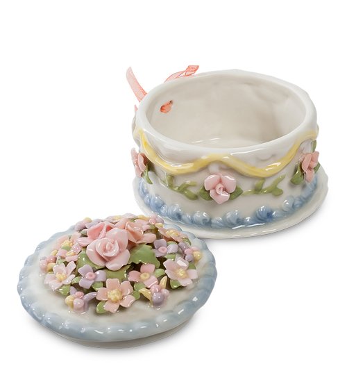 Шкатулка из керамики Праздничный торт Pavone CMS-33/44, разборный вид