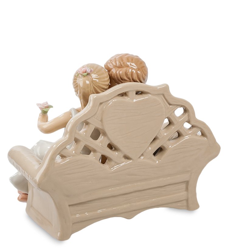 Статуэтка из керамики Романтическое свидание Pavone CMS-10/38, фотография со спины
