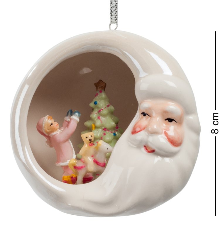Подвесная фарфоровая фигурка Новогодние радости Pavone CMS-39/ 6