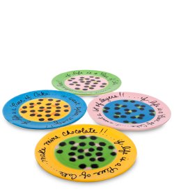 Набор из 4-ти десертных тарелок Art Ceramic