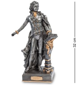 Статуэтка Моцарт с золотыми элементами