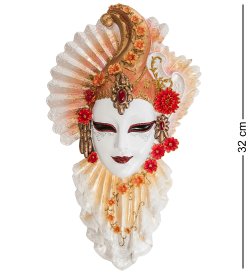 Венецианская маска Красный Рубин