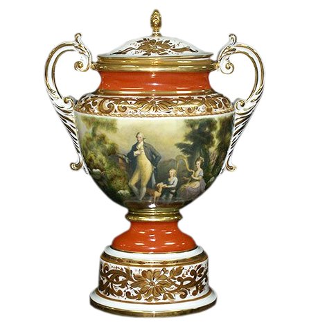 Амфора из фарфора Приятный отдых