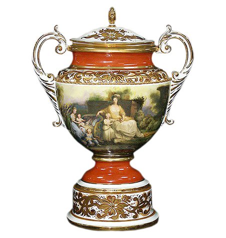 Амфора из фарфора Приятный отдых