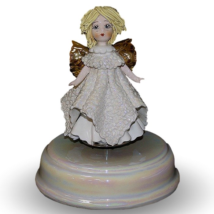 Статуэтка музыкальная Ангел со светлыми волосами