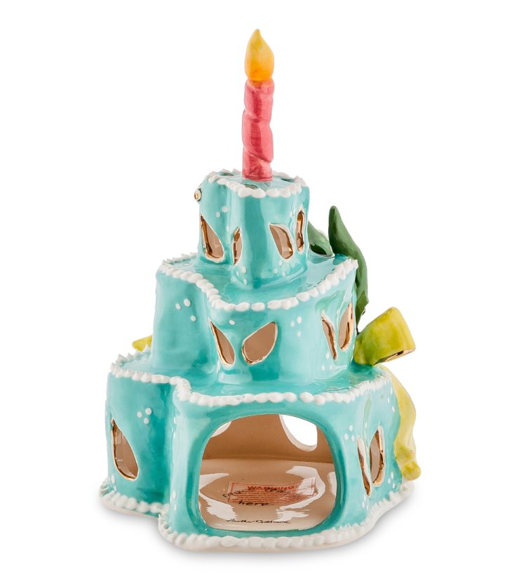 Подсвечник Именины в августе Blue Sky BS-136, фотография с обратной стороны