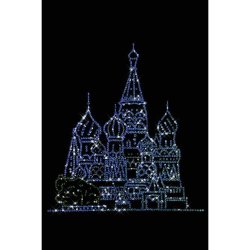 Картина Москва c кристаллами Swarovski