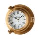 Часы иллюминатор желтые диаметр 22 см